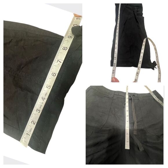ST. John’s Bay Black Linen/Cotton Capris Sz 14W NWT - Picture 8 of 9